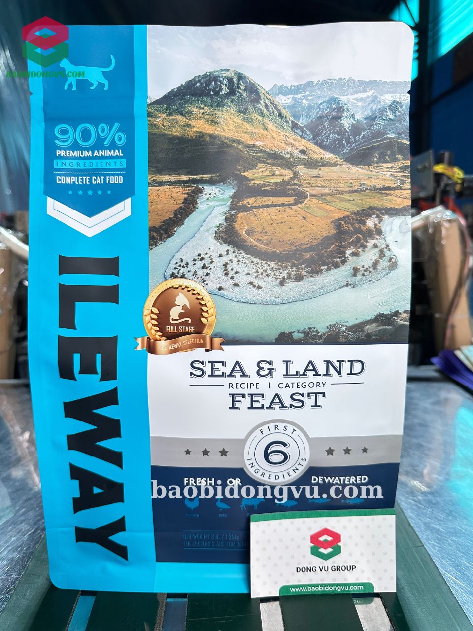 Túi zip 8 cạnh đựng thức ăn cho mèo