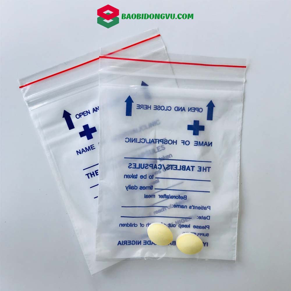 Túi zip đựng thuốc tiện lợi, bảo quản thuốc tốt 