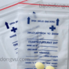 Túi zip chỉ đỏ màng ghép in ấn sắc nét tại xưởng Đông Vũ