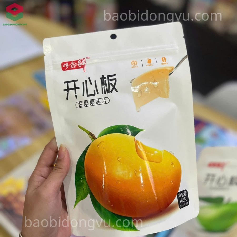 Mẫu túi zip đựng kẹo xoài 