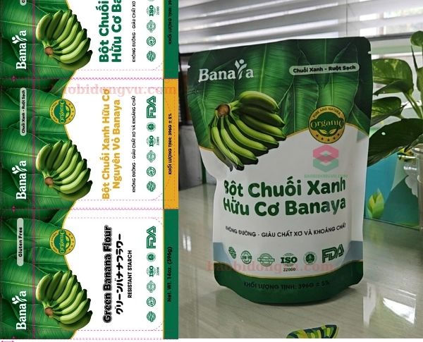 bảng thiết kế và túi thực tế được in trục đồng tại Đông Vũ