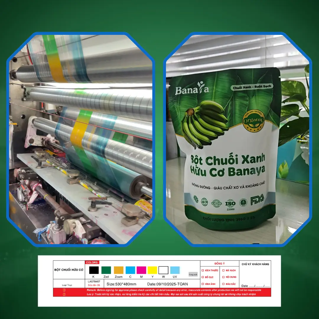Hệ thống máy in ống đồng sản xuất bao bì mì gói và gia vị