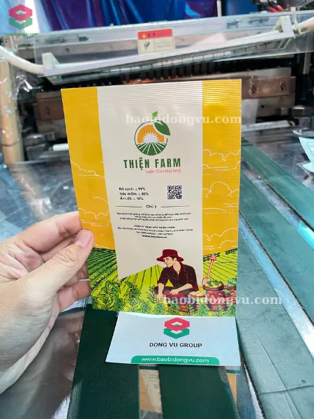 túi 3 biên ghép nhôm giúp bảo quản lâu hạt giống