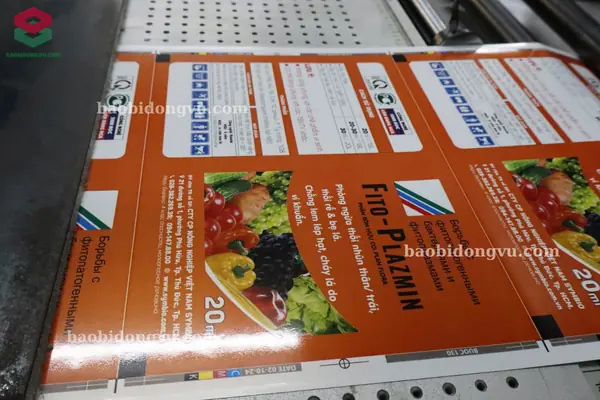 bao bì thuốc bảo vệ thực vật dạng cuộn