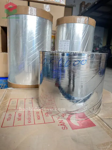 cuộn màng bạc mpet sản xuất bao bì cà phê tại Đông Vũ