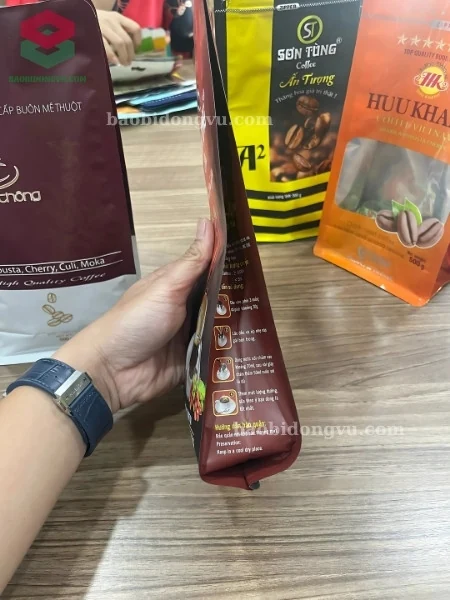 túi 4 biên đựng cà phê chuyên dụng