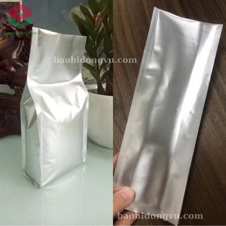 Túi nhôm 4 biên gắn van một chiều