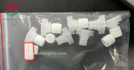 mẫu vòi và nắp vặn size 16mm chịu nhiệt