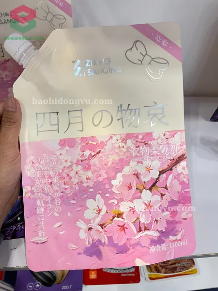 túi có vòi in phủ mờ được in ấn sắc nét có hiệu ứng phủ mờ