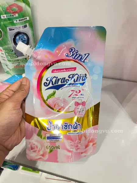 túi có vòi đáy đứng đựng nước giặt xã