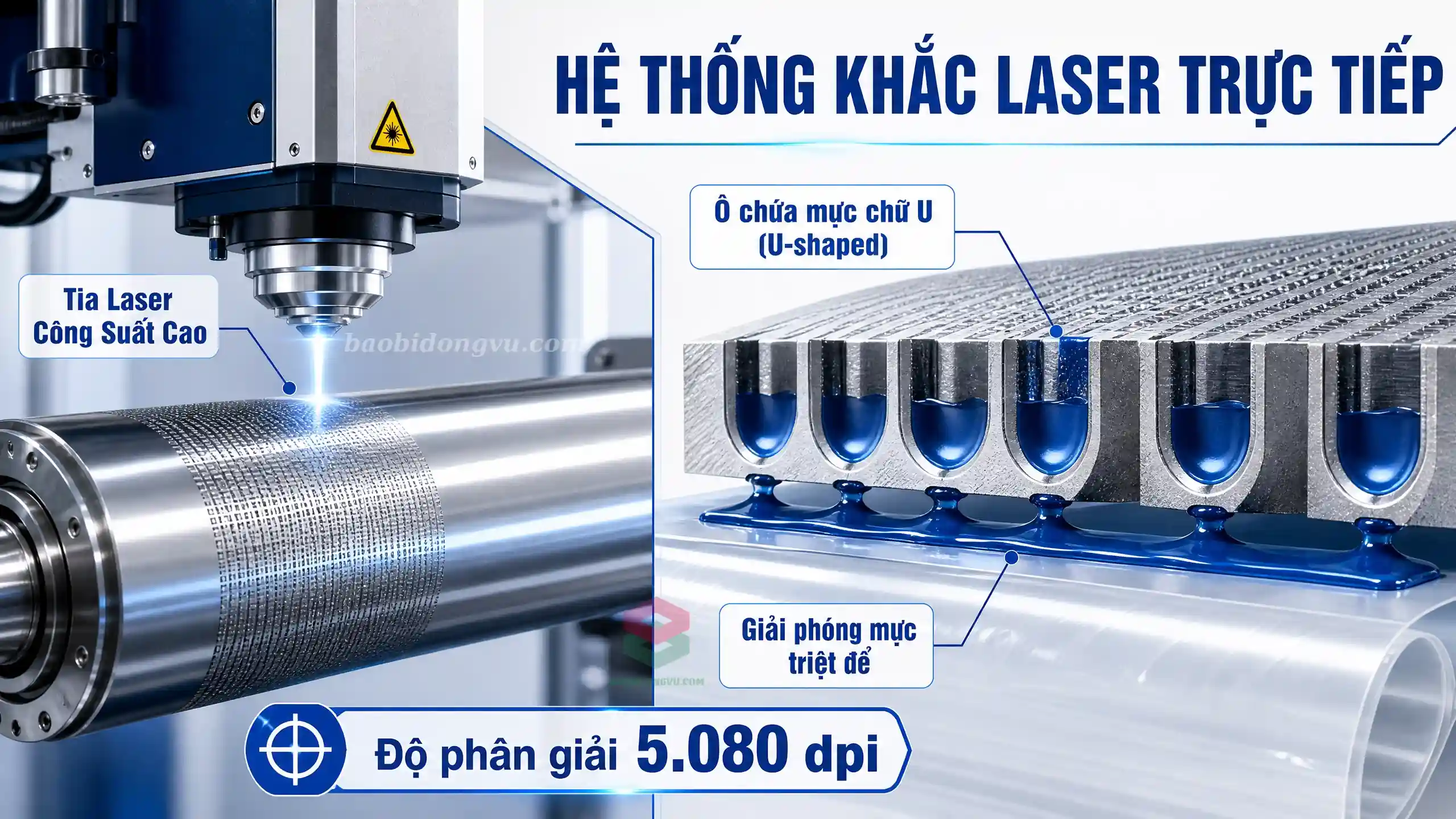 phương pháp khắc trục in ống đồng bằng công nghệ laser